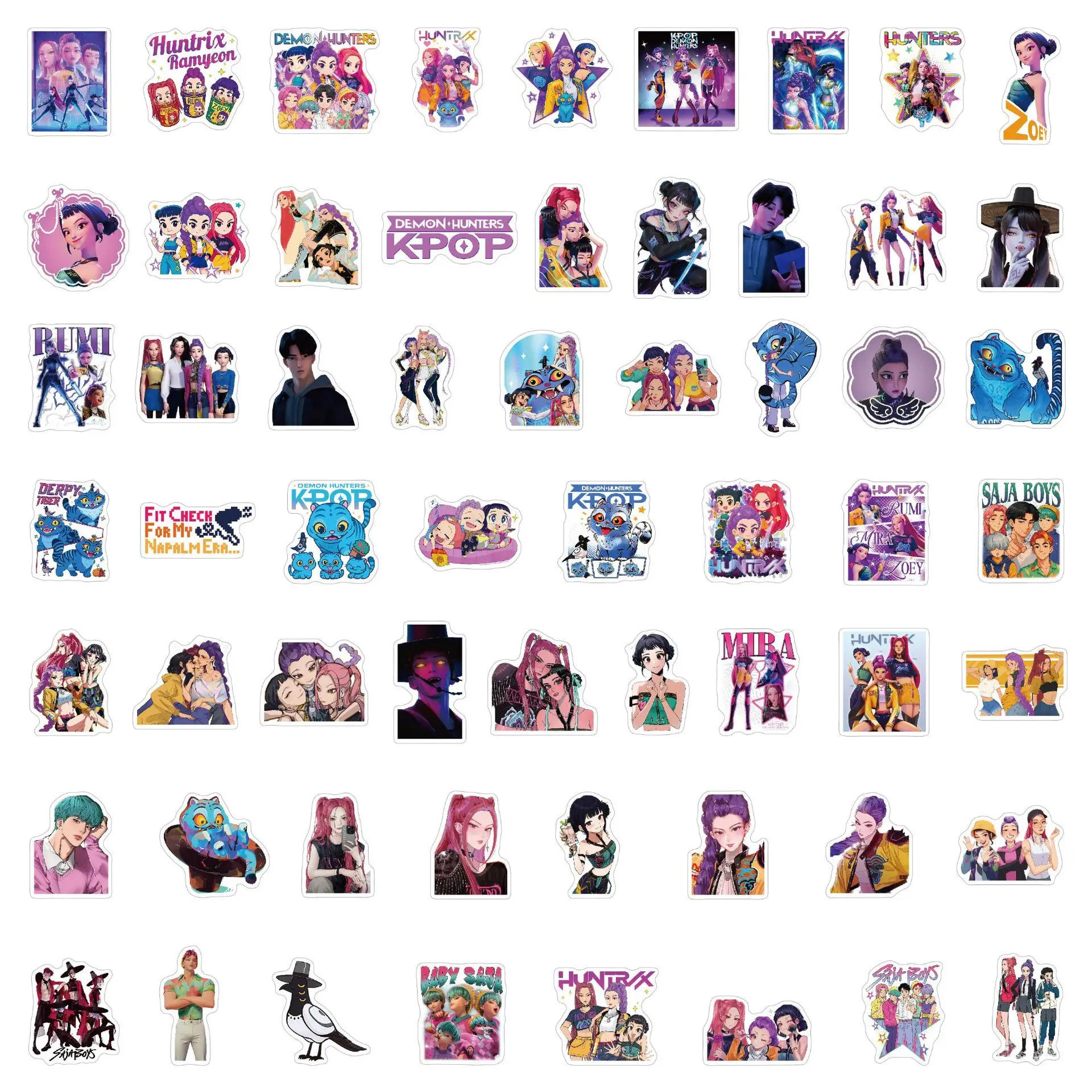 60Pcs Anime Girls Lumi Mila Zo - Skateboard ulasan dan harga