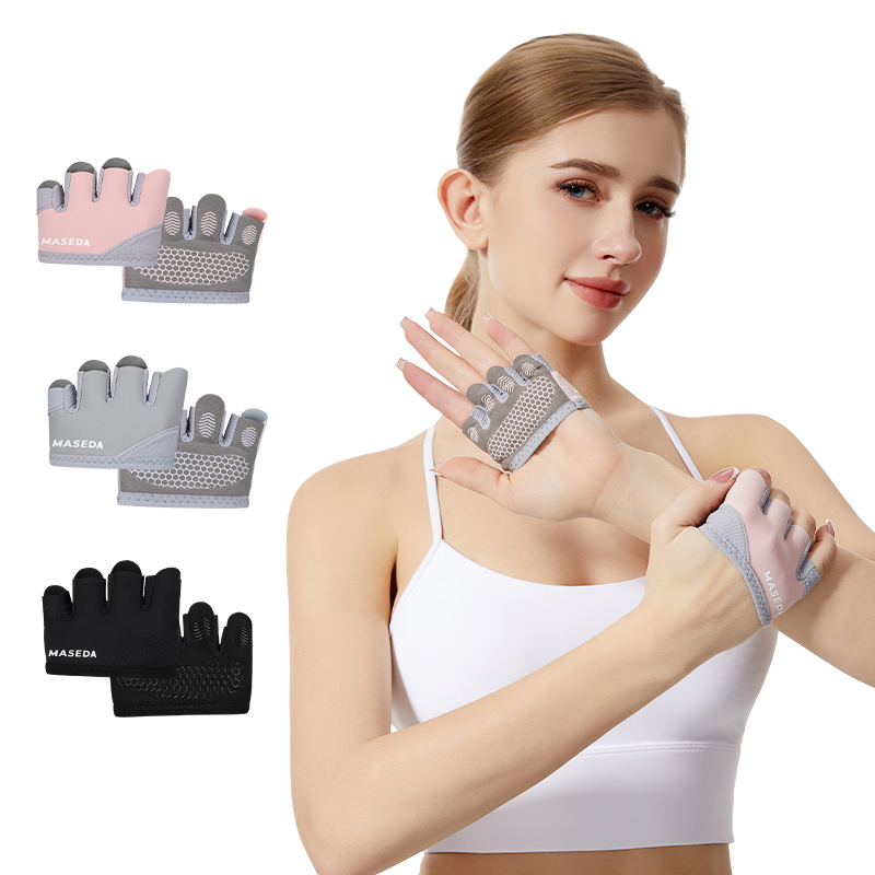 Pair of Fitness Fingerless Glo - Yoga Mat ulasan dan harga